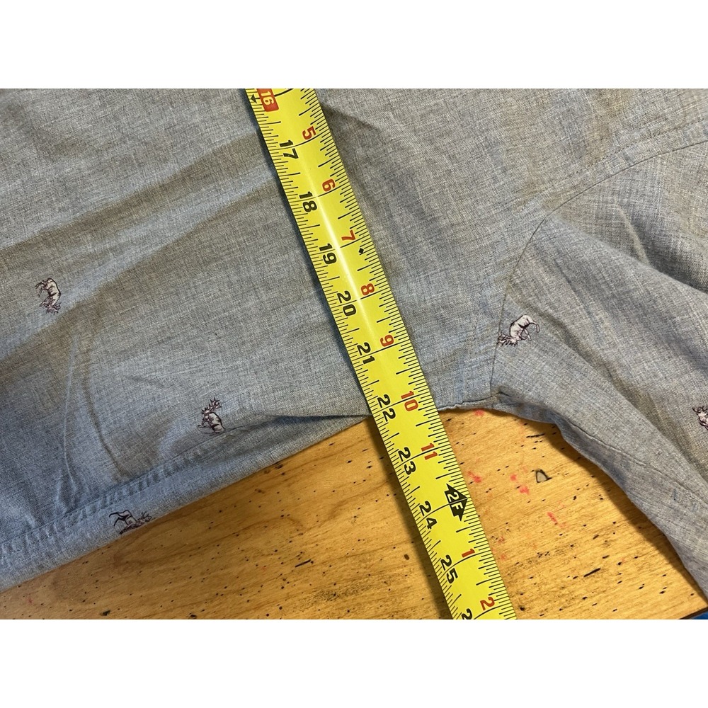 Untuckit Mens Shirt Large Pastora Long Sleeve Button Down Deer print hunting - Picture 5 of 10